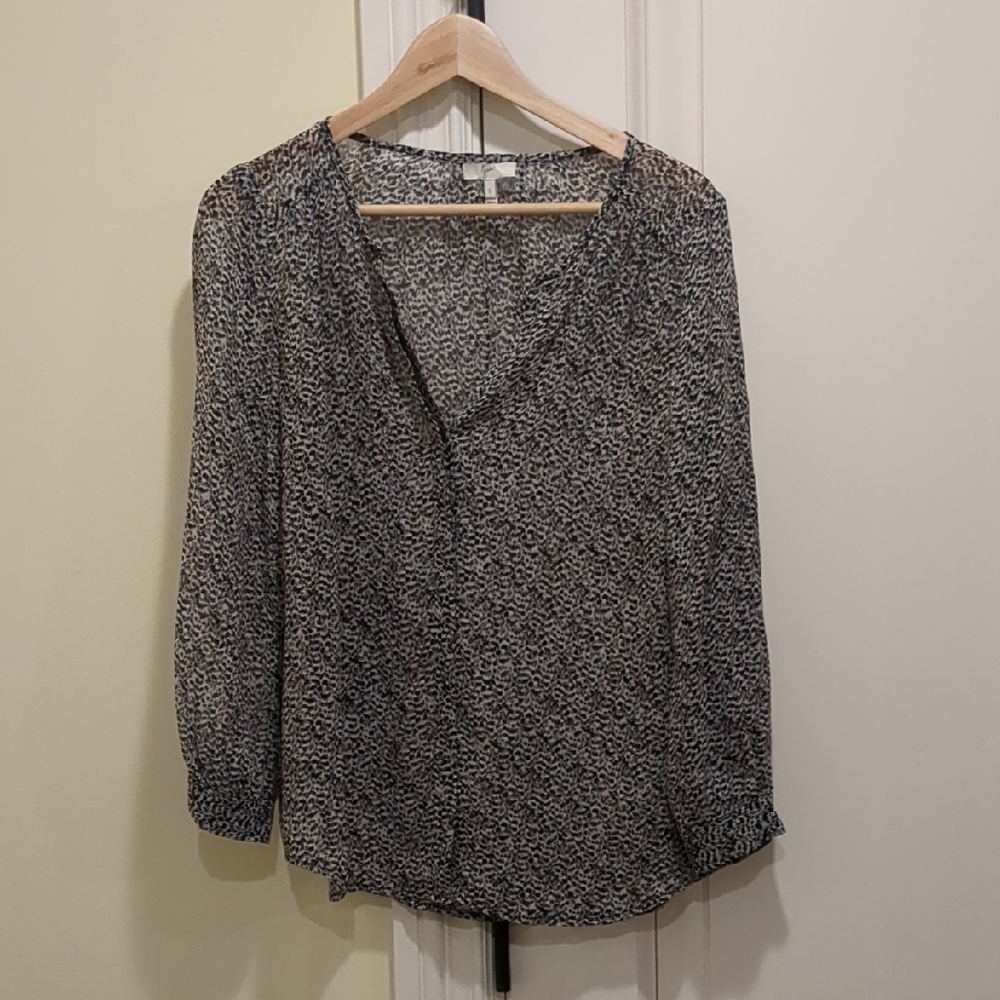 Joie Black and White Blouse
